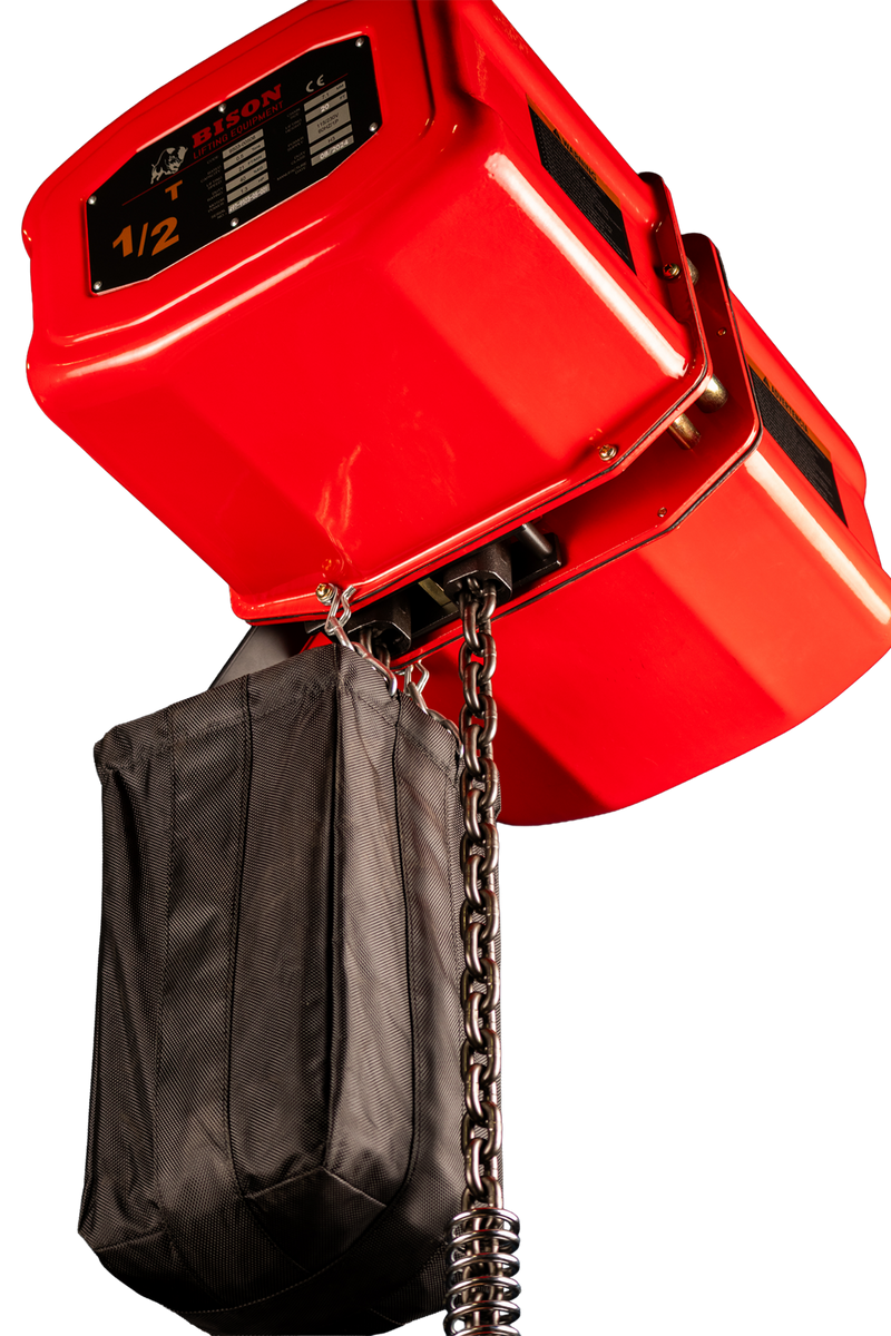 Bison Single Phase Electric Chain Hoist, 20 ft, 115/230v (1/4 - 5 Ton) FREE SHIPPING