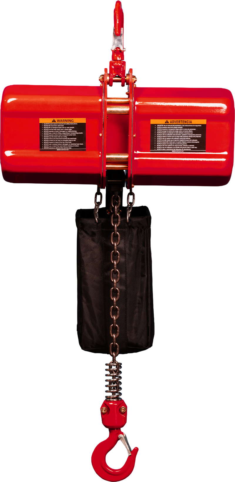 Bison Single Phase Electric Chain Hoist, 20 ft, 115/230v (1/4 - 5 Ton) FREE SHIPPING