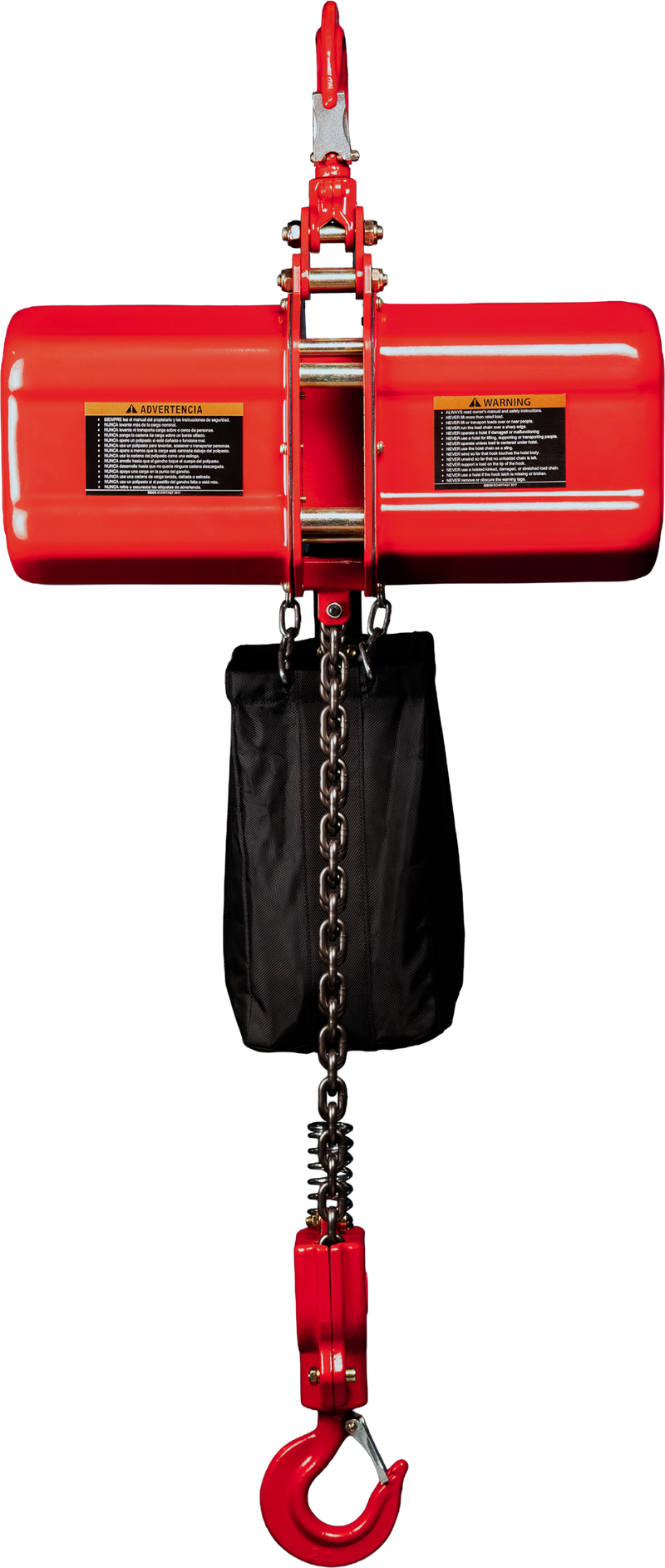 Bison Single Phase Electric Chain Hoist, 20 ft, 115/230v (1/4 - 5 Ton) FREE SHIPPING