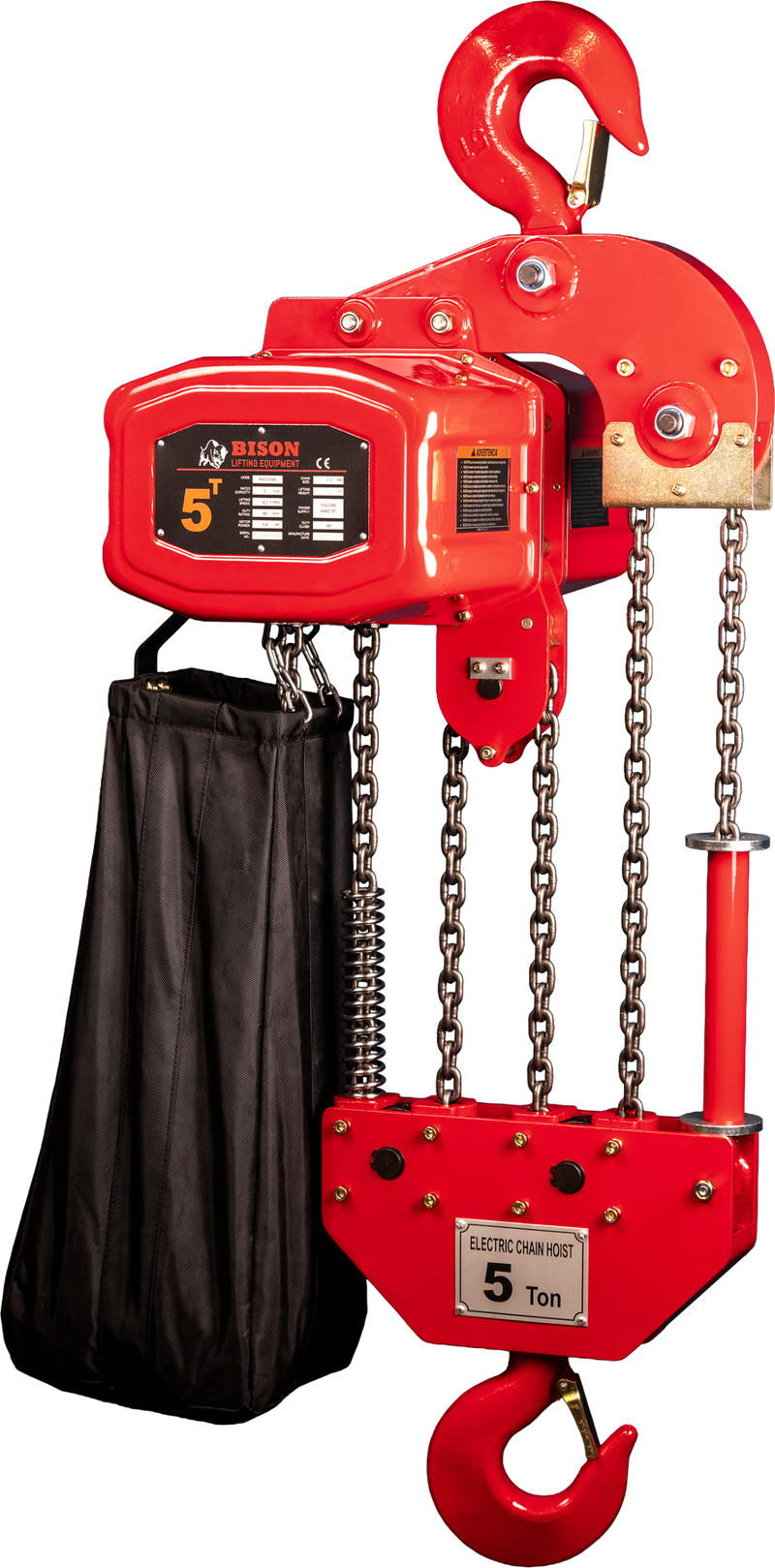 Bison Single Phase Electric Chain Hoist, 20 ft, 115/230v (1/4 - 5 Ton) FREE SHIPPING